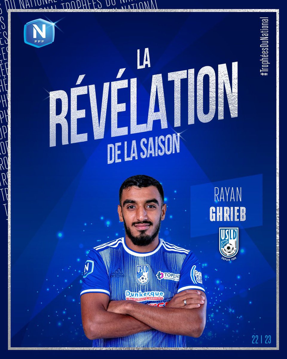 [👏] 𝐑𝐚𝐲𝐚𝐧 𝐆𝐡𝐫𝐢𝐞𝐛 𝐞́𝐥𝐮 𝐫𝐞́𝐯𝐞́𝐥𝐚𝐭𝐢𝐨𝐧 𝐝𝐞 𝐥’𝐚𝐧𝐧𝐞́𝐞 !
#TeamUSLD 🔵⚪️👊