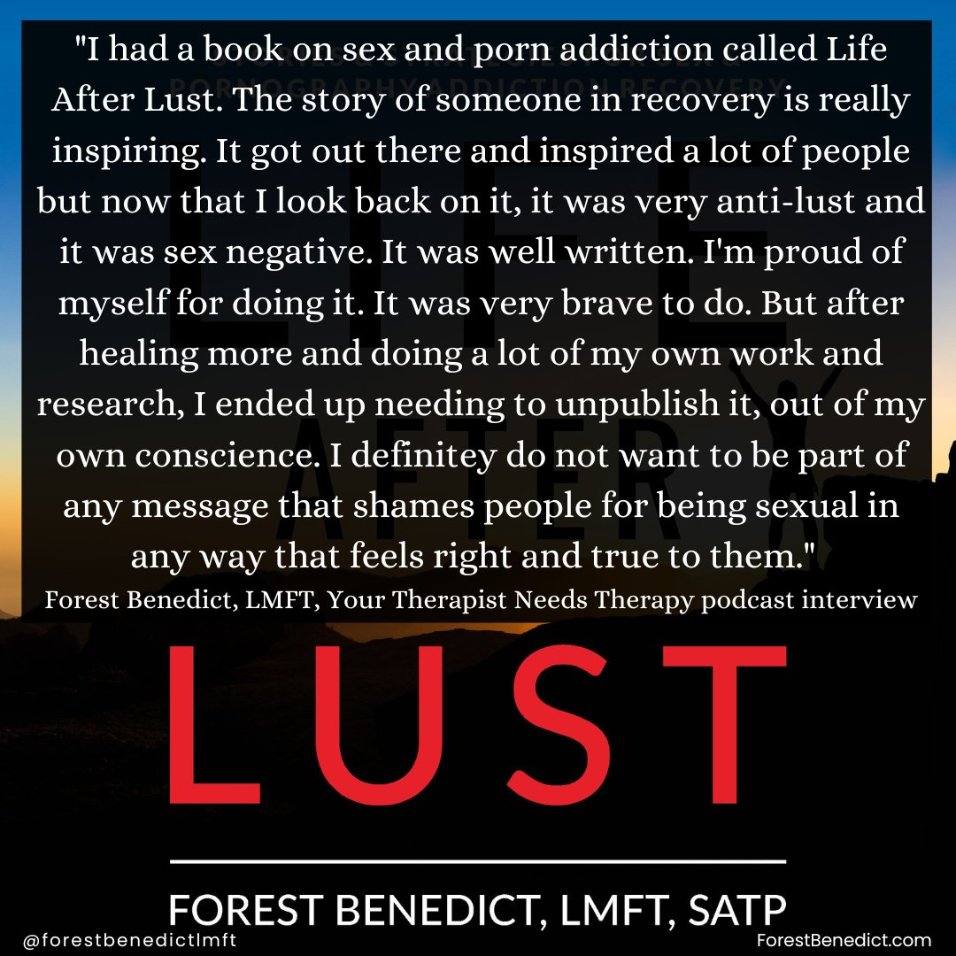 ForestBenedict's tweet photo. Writing Life After Lust was an incredibly brave thing to do. Unpublishing it was even braver. And while the choice to unpublish my book that so many people loved (especially me) came with many tears, I knew deep down that I needed to do it and I did. 

https://t.co/RANXiKUT0g https://t.co/g8iUcVdiQ4