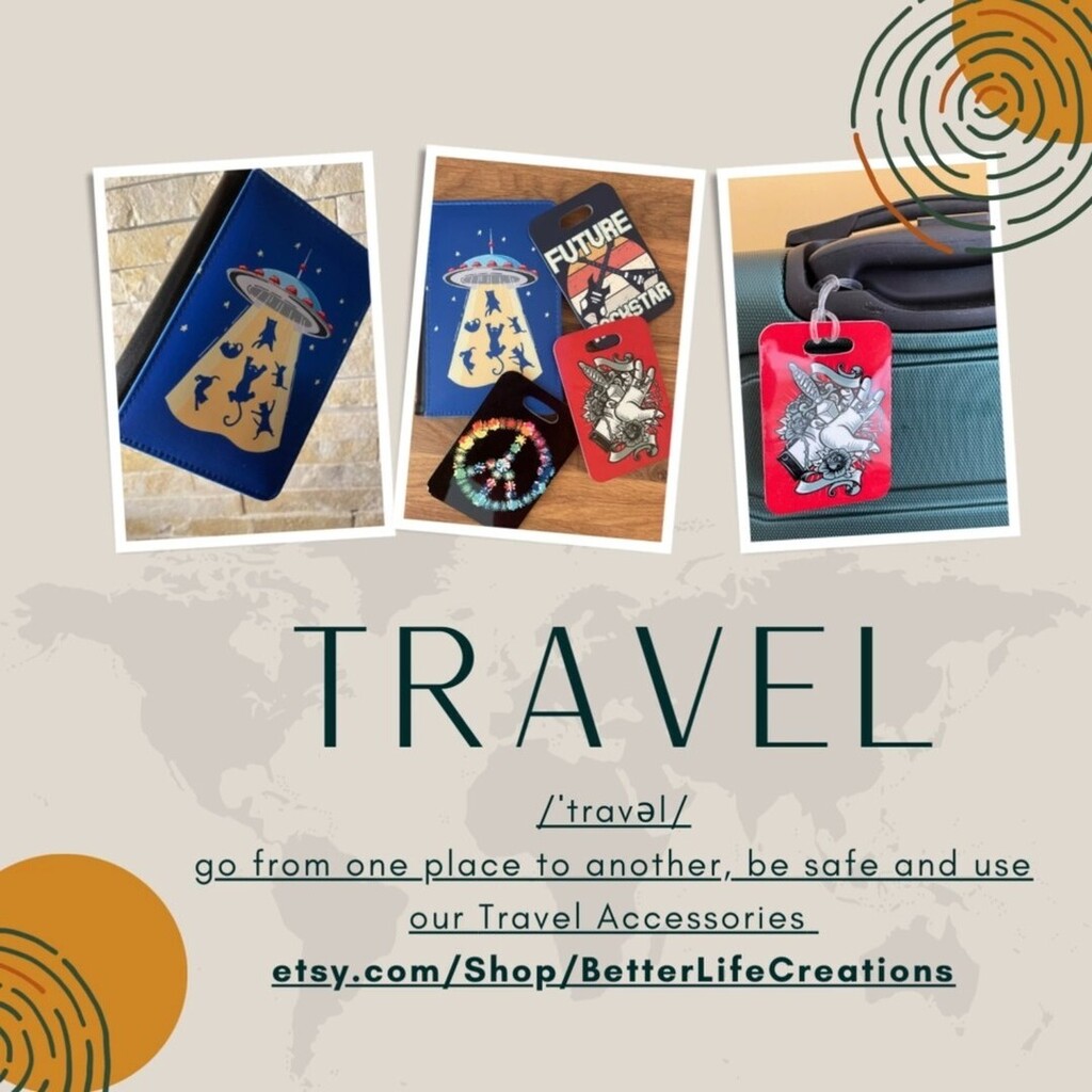 Travel Essentials: Stylish Luggage Tags & Passport Covers for Your Journey! Explore Now @BetterLifeCreations @etsy #etsy #etsysellersofinstagram #etsysuccess #travel #passport #passportcover #LuggageTag #BagTag #Baggage #LuggageBagTag #etsyshop #etsysell… instagr.am/reel/CseMIBJtB…