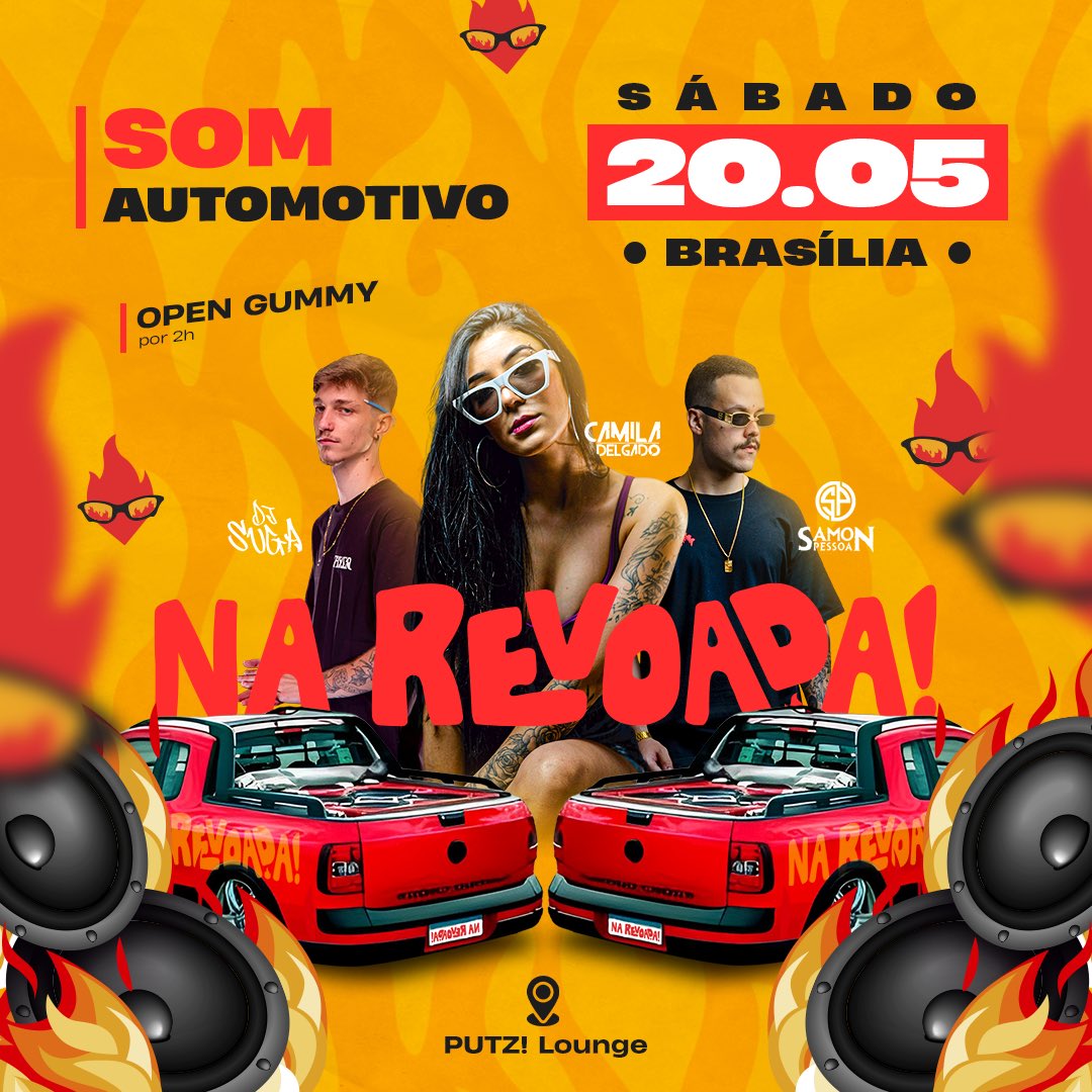 É hoje porr@ 🥵🔥 De copão na mão e som automotivo pra curtir a revoada!

Últimos ingresoss disponíveis: shotgun.live/pt-br/events/n…
