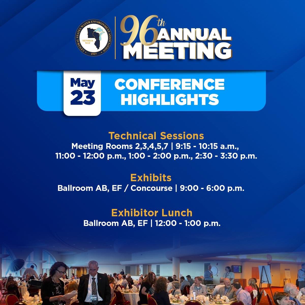 CSWEA's tweet photo. Stay tuned with all the great activities happening at the 96th Annual Meeting and take advantage of the Daily Planner for additional information.
Check here: https://t.co/o8tB4pfegE
.
.
#annualmeeting #cswea #InspiringActions #csweaevents #wastewater https://t.co/GFTgEQ5GdN