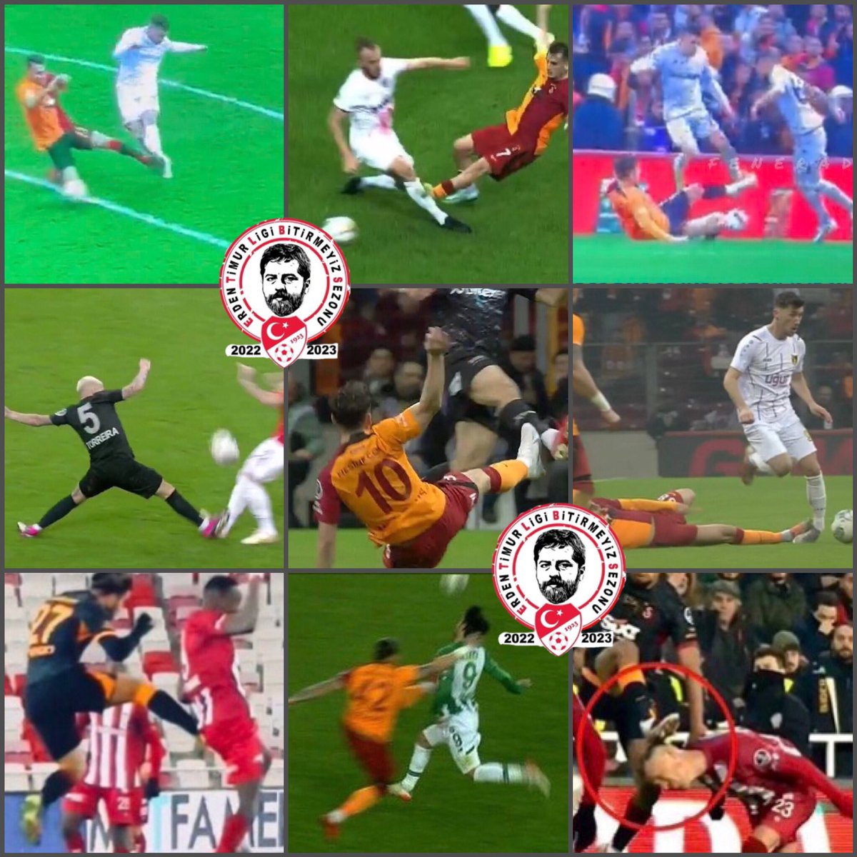 Galatasaray’a verilmeyen diğer kırmızı kartlar. 

Türk Futbol Tarihi’nin En Şaibeli Sezonuna Tanıklık Ediyoruz ! 

#ErdenTimurSezonu