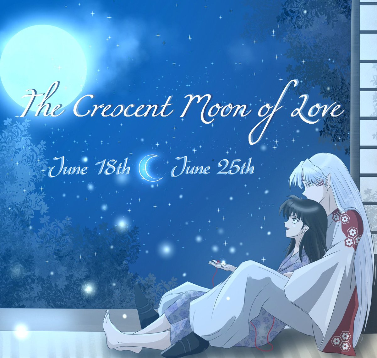 SRCrescentLove's tweet photo. The moon follows many phases. On June 18-June 25th, follow the phases of SessRin’s love during our Crescent Moon of Love event! We hope to meet you under the moonlight! 🌙
#CrescentMoonofLove 

(Prompts listed below): https://t.co/k5q3i7jCkN