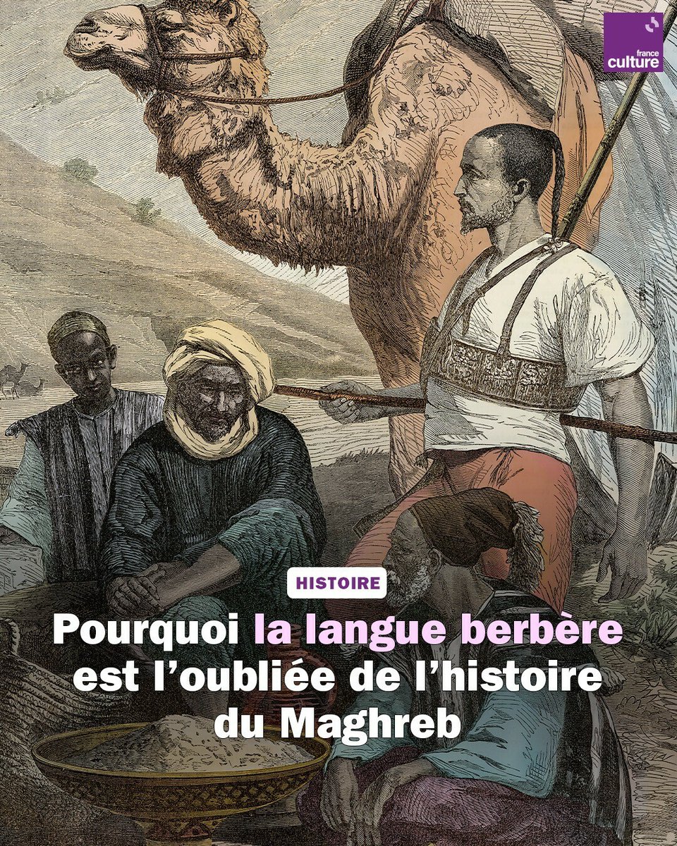 Face à une langue arabe conquérante, le berbère aurait joué le rôle d'un dialecte marginal. Un discours officiel que les historiens remettent aujourd'hui en cause.
➡️ l.franceculture.fr/Wha