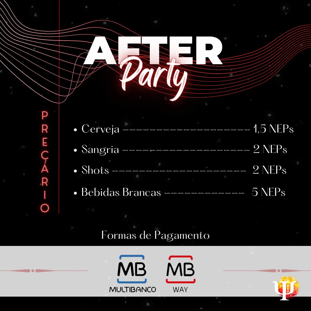 nepiscte's tweet photo. Não consegues estar presente na Gala de Finalistas? Não desanimes, junta-te a nós no incrível after que o NEP está a organizar para ti!

Inscreve-te até dia 22 de Maio, às 17h, através no link na nossa bio do insta. 

Para mais informações, visita já as nossas redes sociais! https://t.co/7Bdyk8rQzZ