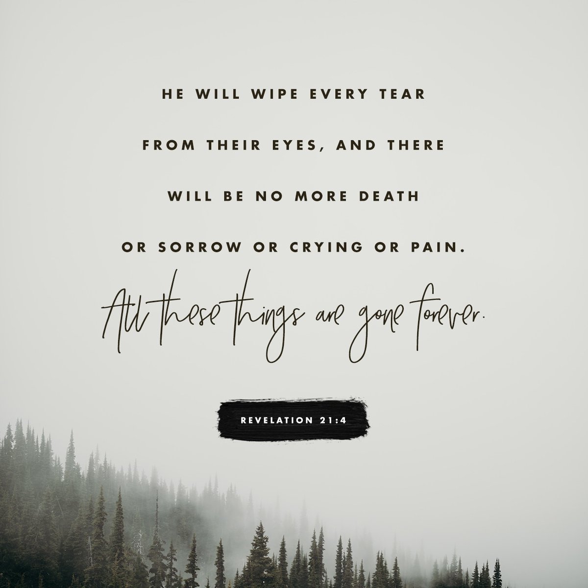Exodus1314's tweet photo. And God shall wipe away all tears from their eyes; and there shall be no more death, neither sorrow, nor crying, neither shall there be any more pain: for the former things are passed away.
Revelation 21:4 KJV

https://t.co/04Xig3Bvop https://t.co/8Uhv3pOuzX