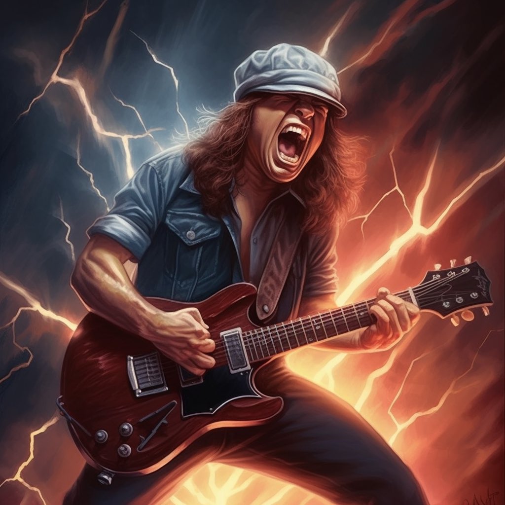 You’ve been thunderstruck #AIart