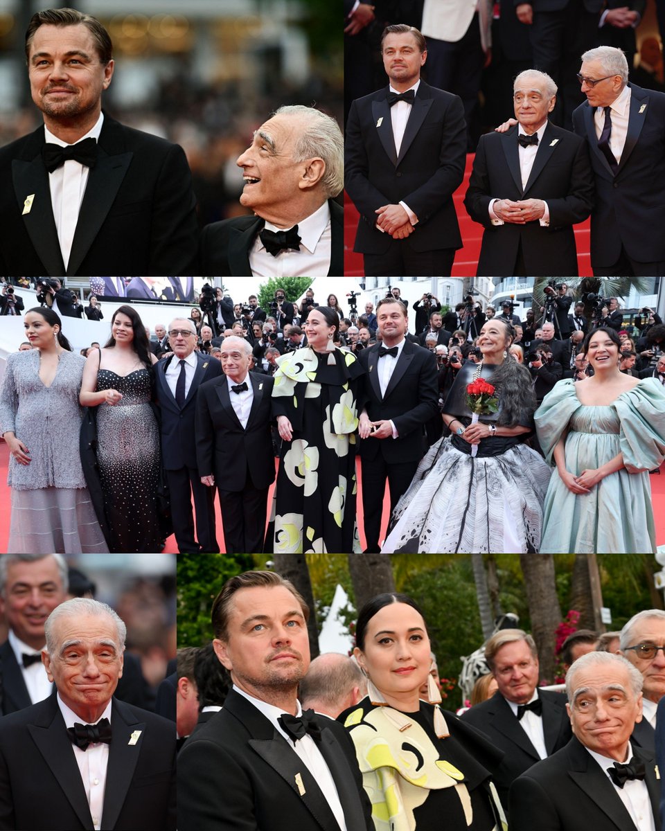 Giorno 5 di #Cannes2023.
E l'obiettivo dei fotografi è tutto per #MartinScorsese e i suoi attori feticcio, #LeonardoDiCaprio e #RobertDeNiro, che insieme a #LilyGladstone, presentano #KillersOfTheFlowerMoon!

#Cinema #FestivaldeCannes #FestivalDiCannes #CannesFilm
