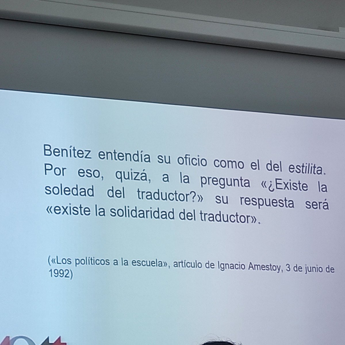 Una cita memorable de Esther Benítez, una de las fundadoras de la asociación.
