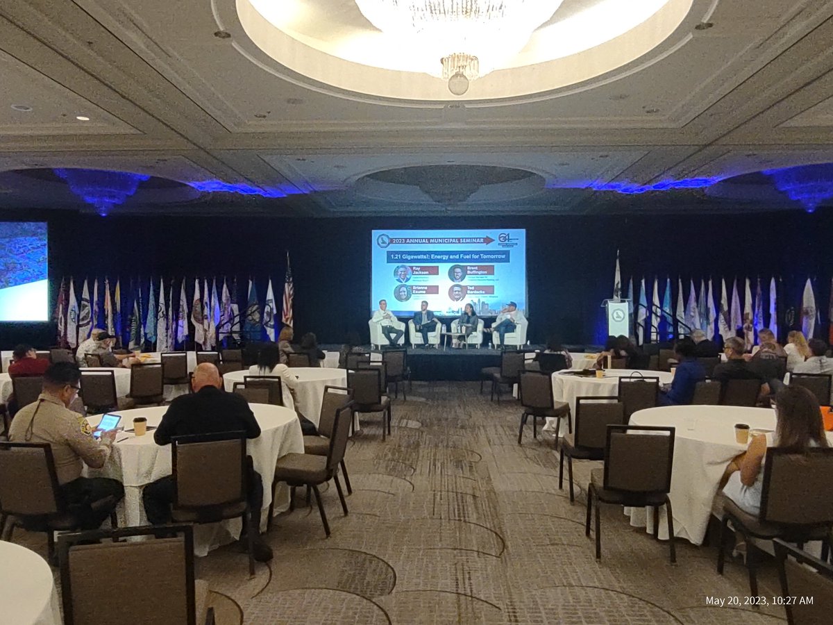 SCE_HaigK's tweet photo. >@SCE's Brent Buffington is participating in the #Gigawatts "Energy and Fuel for Tomorrow" panel during @contractcities Annual Municipal Seminar #AMS2023. 
#CCCA #ContractCities https://t.co/OeLAOib9fM