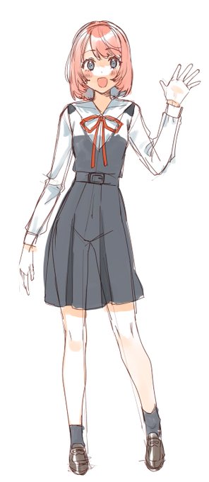 かわいいこ描けた