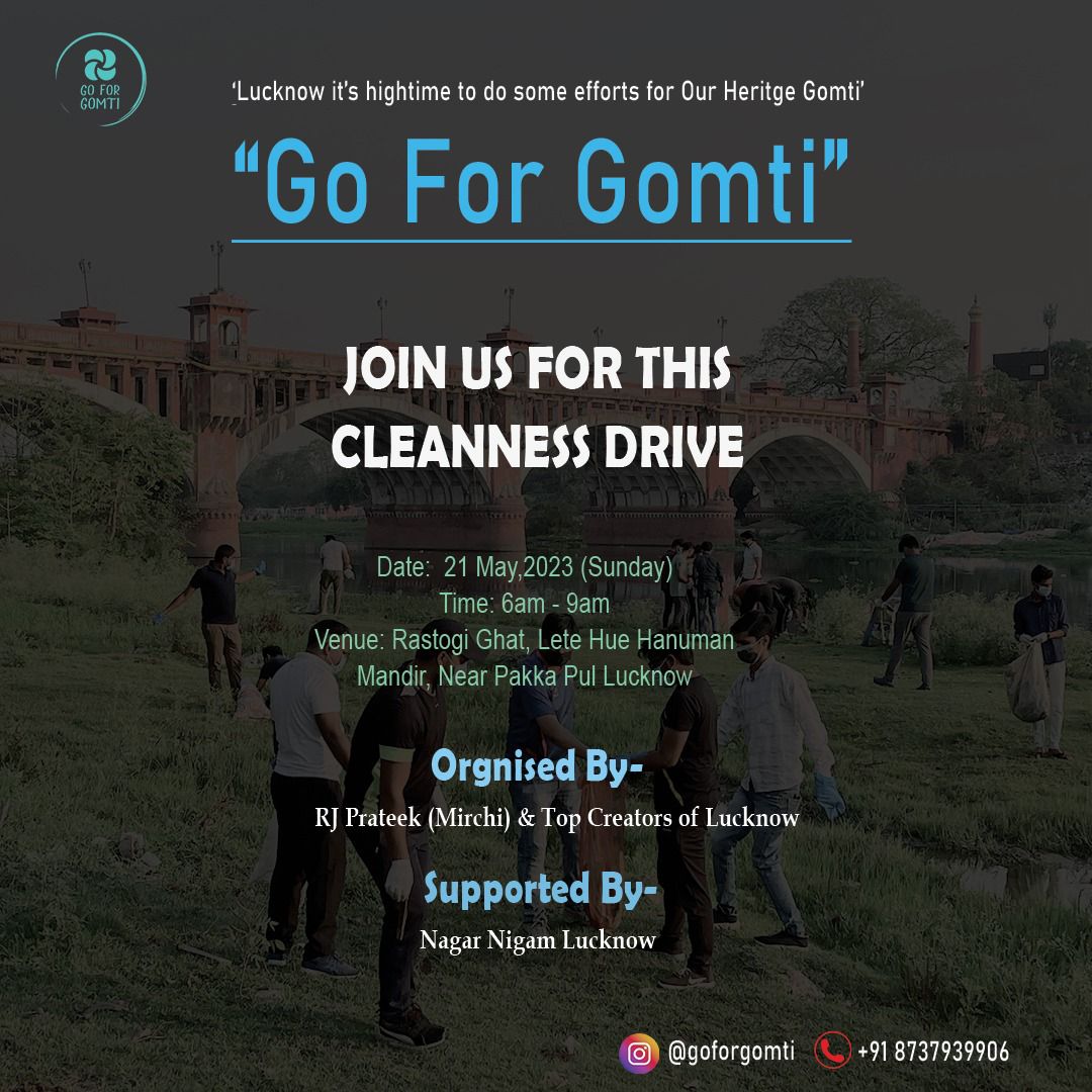 LMC_Lucknow's tweet photo. 🌱 Join the "Go for Gomti" Campaign and Restore Our Lifeline!
#GoForGomti
#ReviveGomtiRiver
#SaveGomti
#ProtectOurLifeline
#CleanGomtiRiver
#RestoreGomti
#GomtiRiverRevival
#GomtiCleanup
#GomtiAwareness
#TogetherForGomti
l @aksharmaBharat l @SwachhBharatGov l @MoHUA_India l @ChiefSecyUP l @HardeepSPuri l @mp_kaushal l @mygovindia l @myogiadityanath l @myogioffice l @SwachSurvekshan l @swachhbharat l @NagarVikasUP l @PMOIndia l @RoopaMishra77 l @Secretary_MoHUA l @NITIAayog l @amritabhijat l @UpforestUp l @moefcc