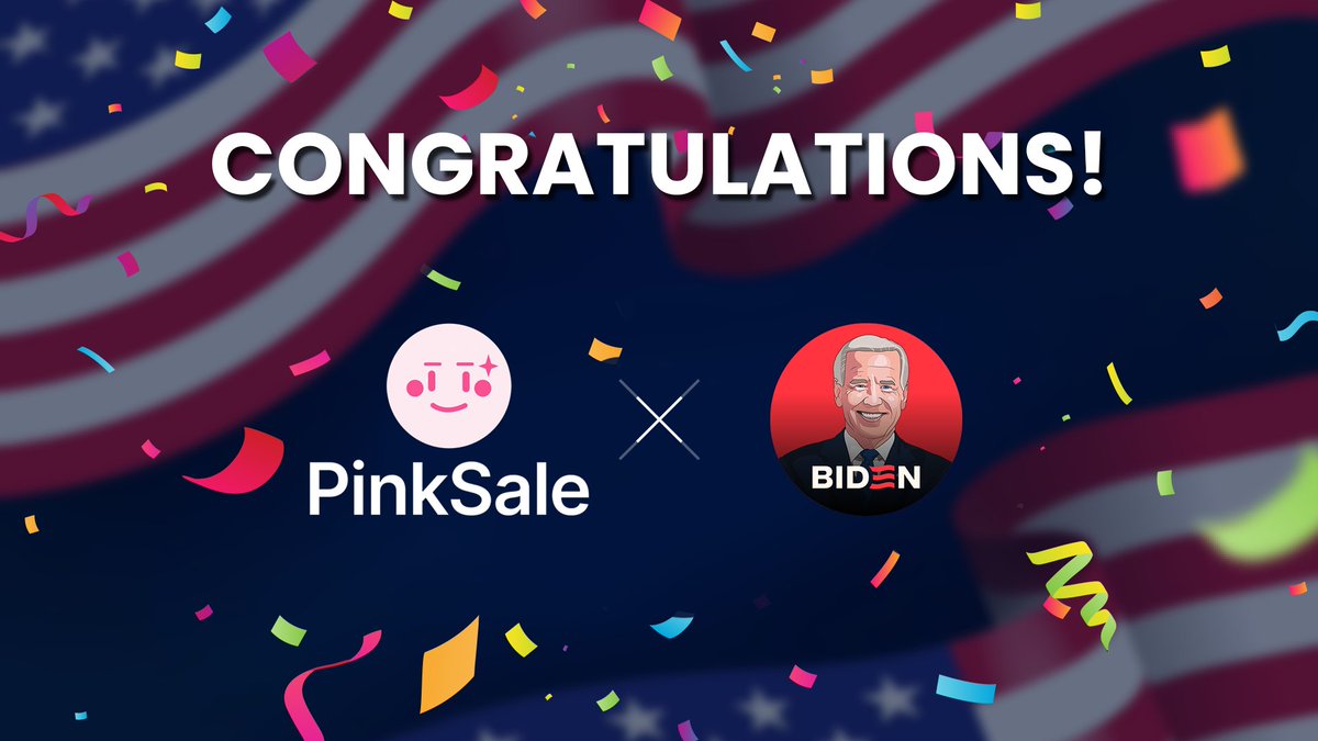 🎊 CONGRATULATIONS! 

SOFTCAP IS FILLED! ✅

Thank you to our amazing community for your support and dedication! ❤️

Join our strong telegram community: t.me/bidenmemestoken

#BSC #BNB #Pinksale