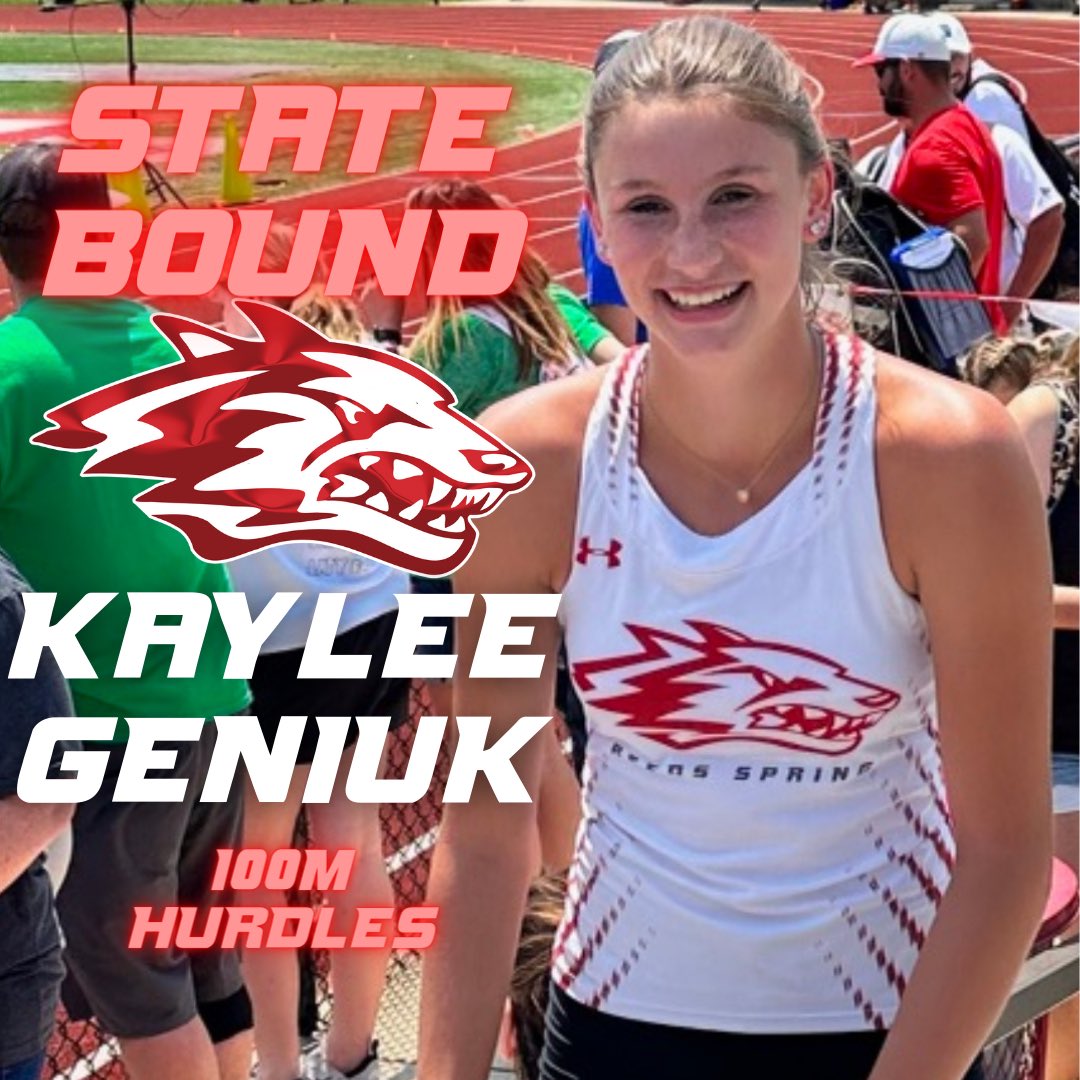 RSwolvesTrack's tweet photo. KG advances with a big PR in the 100M Hurdles! Way to go Kaylee! #statebound 🐺💯 https://t.co/HOnoo6L6Wr