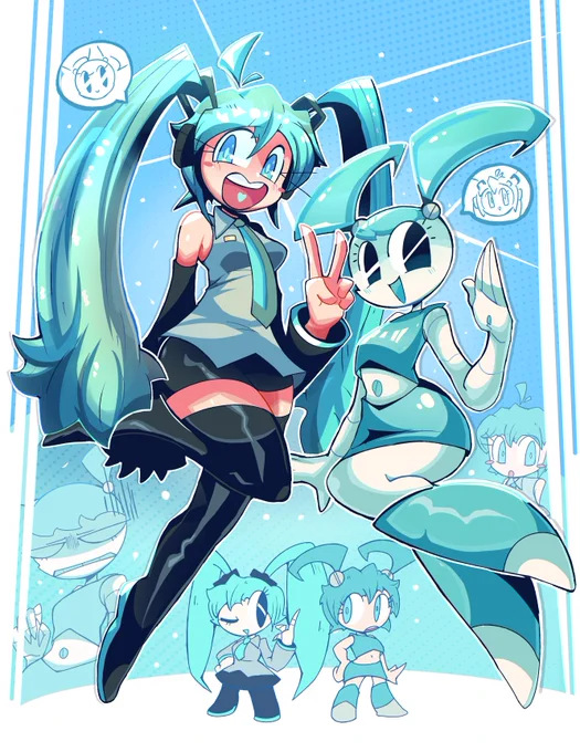 Blue Haired Besties