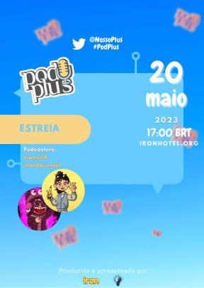 brinitter's tweet photo. 🚨ESTREIA, DEBUT, PODPLUS!
HOJE* estreia mais um sucesso do @NossoPlus 
o mais novo #PODPLUS vem servir e entreter vocês.. com convidados, informações and muita diversão!
com apresentação de @natdasunset &amp; @iamzelk 😍

SPOILER DO CONVID:🥵🌵
https://t.co/3AUkzElywT
20/05 - 17H BR https://t.co/4tlAkD9bad
