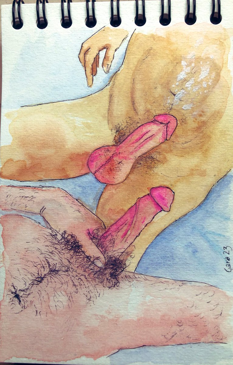 garadraw's tweet photo. The occasional meeting
Watercolor and fine liners on paper
18x12 cm
#watercolor #watercolourpainting #aquarelle #dickart #gayartpainting #gayartcommunity #gayartpainting #gayart #gayartwork #dickdrawing #gayartistontwitter #gayerotica #nsfw #cockdrawing https://t.co/LglYugFtKk