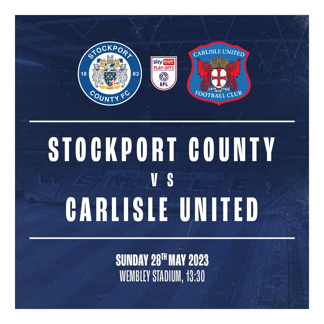 Stockport County on Twitter "Ticketing information for next week's date at Wembley in the