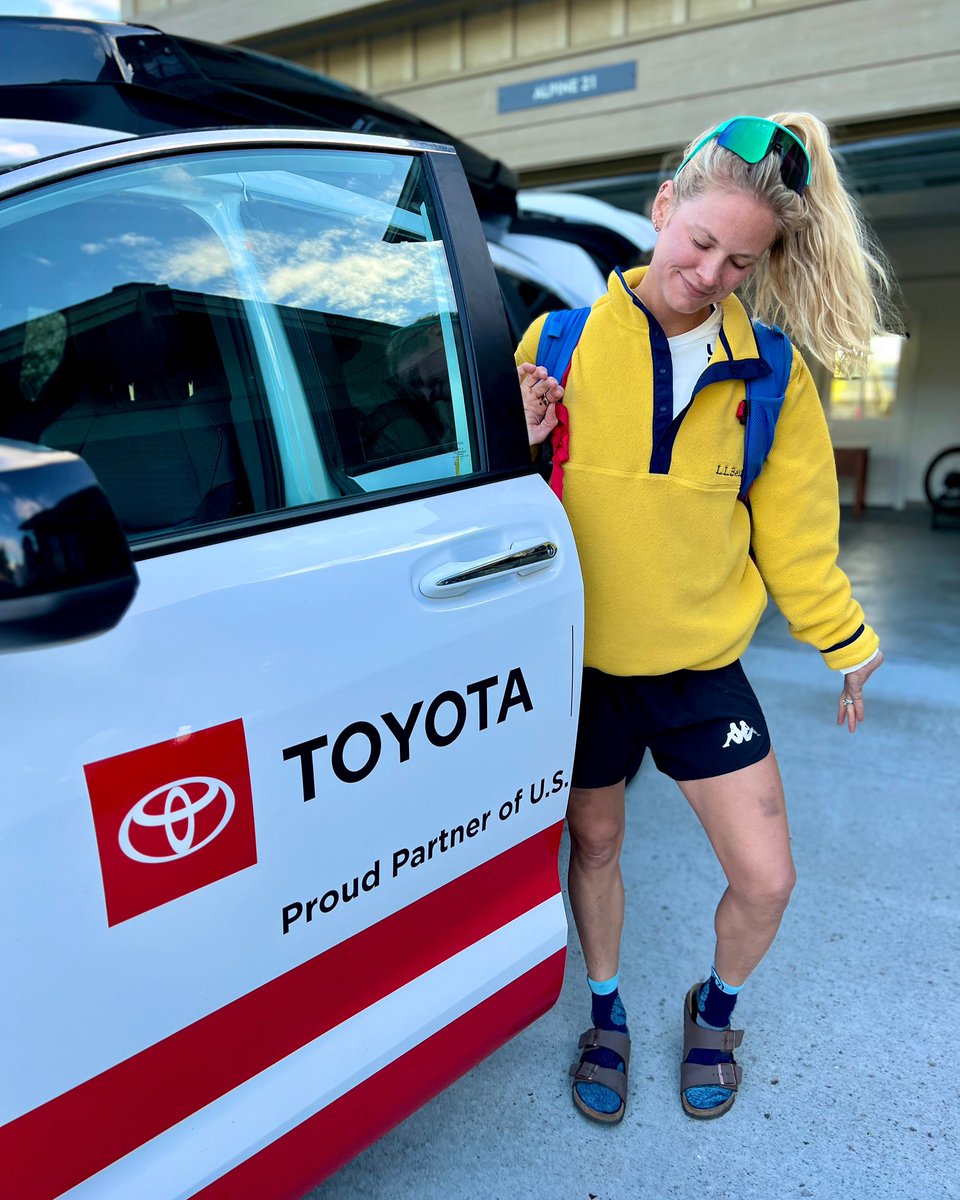 Leaving training camp tired and sore, but also grateful for the opportunity to train on snow and improve each day! Thanks @Toyota for getting us to and from the mountain each morning! #toyotapartner #letsgoplaces