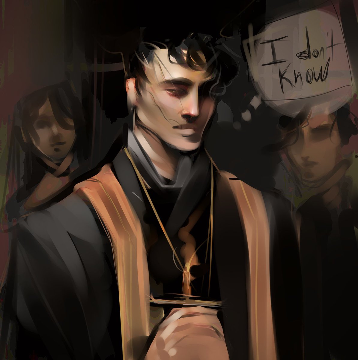 Exallever's tweet photo. Slughorn group rp drawing I did, he sad. #roleplaygroup #roleplayart #roleplay #oc #originalcharacter #dndart https://t.co/wA4ZOCgVa1