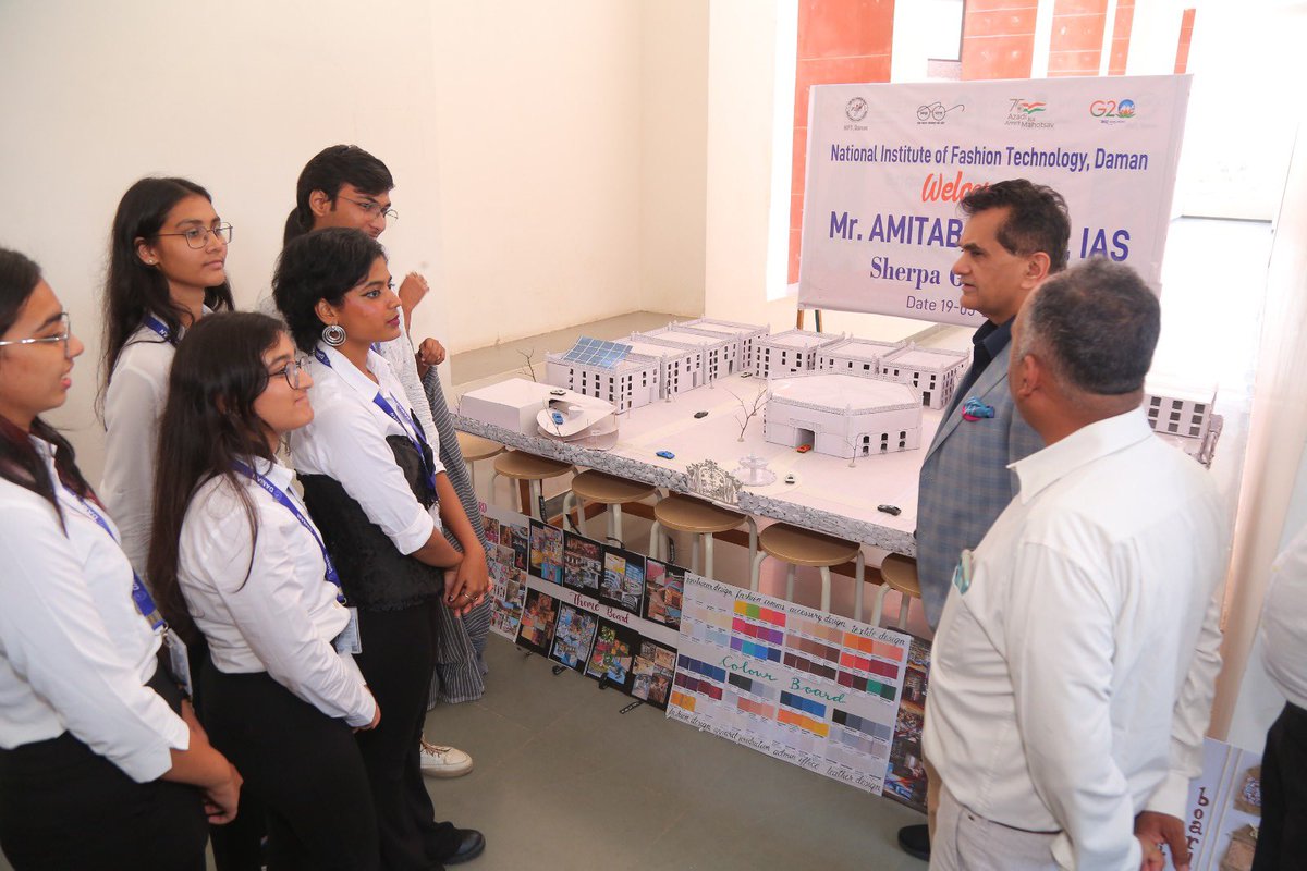 amitabhk87's tweet photo. During my brief visit to Daman I was delighted to visit and meet the students at NAMO Medical Education and Research Institute, Engineering College Daman and NIFT Daman.  Phenomenal Infrastructure, bright and brilliant students ! @prafulkpatel  Top class quality ! https://t.co/42Y6DVCKlZ