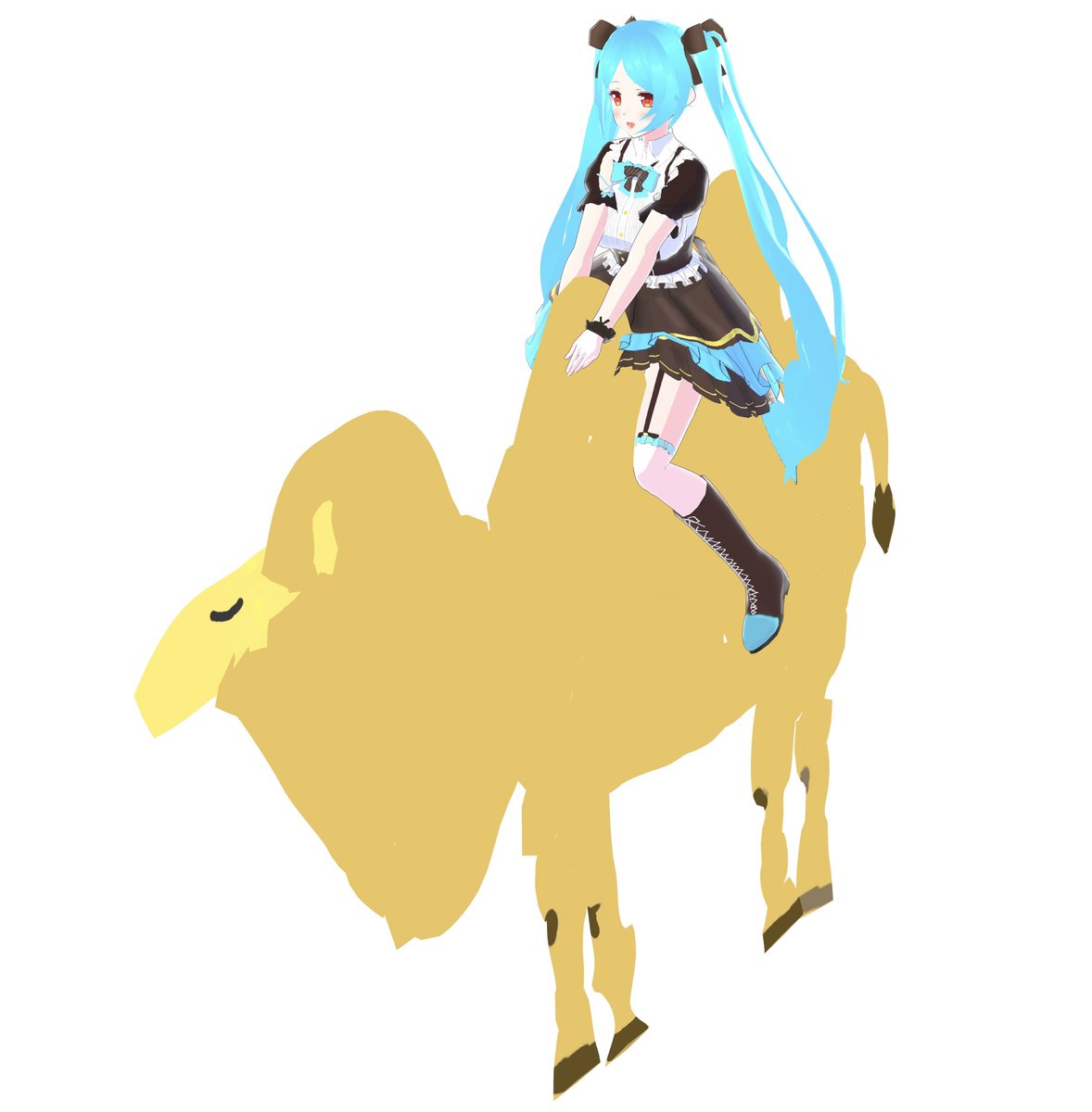 「ラクダに乗ってみたい #VRoid」|順風のイラスト