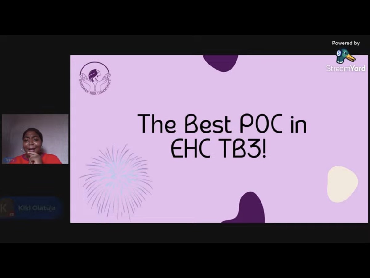 empowerhercom's tweet photo. We gave special recognition to the best track and the POCs! Congratulations!!!πππ€©
#EHCTechnicalBootcamp3
#womenintech
#EHC https://t.co/T5H8mqADoj
