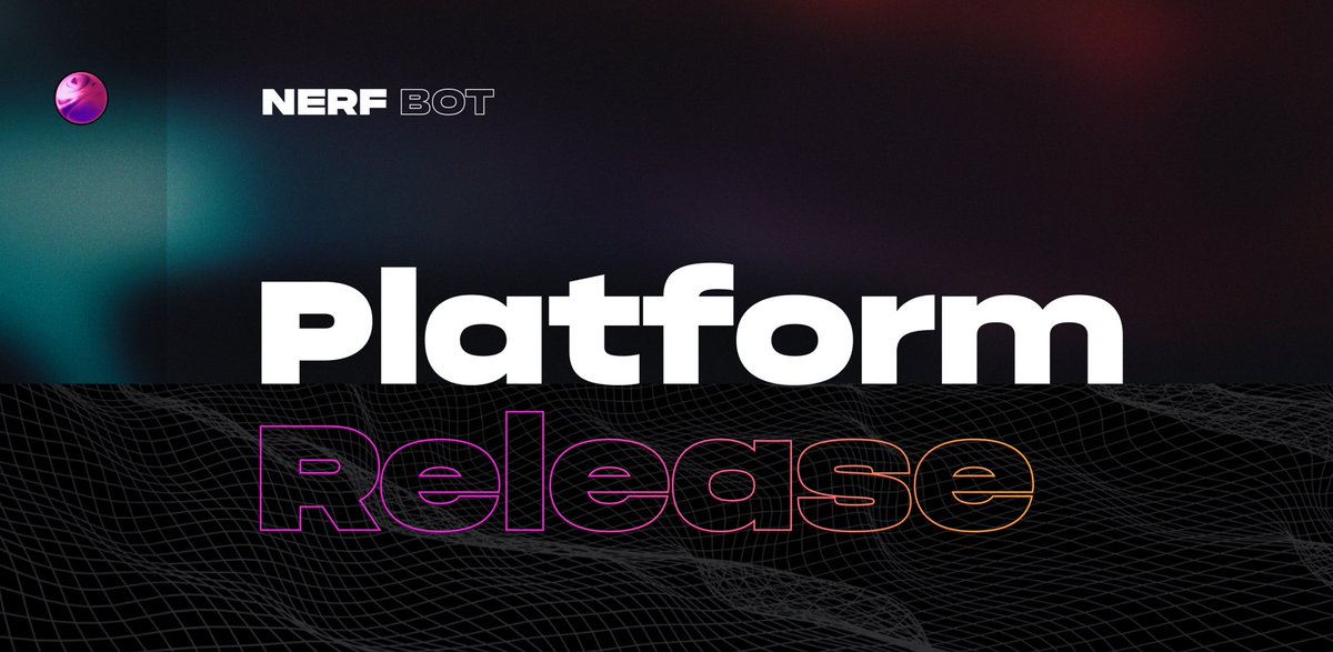 NeRF_ERC20's tweet image. GM, excited to share the first of several announcements over the next few days: Our platform backend is complete! This is a crucial step to ensure a solid, scalable foundation for $NERF — and is powering our first product release. 👀 Keep notifs on, we’re just getting started.