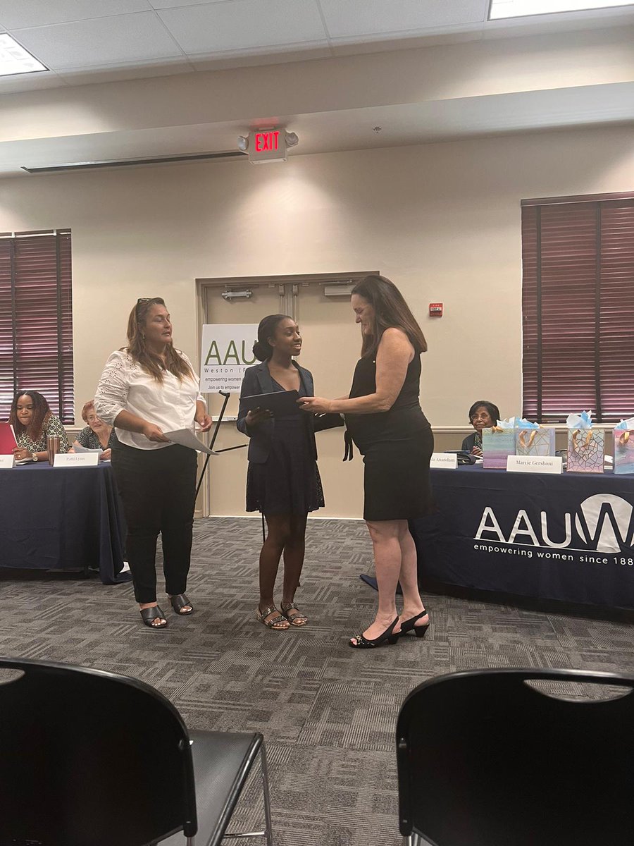 Congratulations to Naomi Harrell &amp; Keira Seow for being awarded the Women in STEM scholarships from the Weston American Association of University Women! #patriotscholars #womeninSTEM <a href="/msformoso/">Director Formoso</a> <a href="/BrowardSTEM/">Broward STEM</a>