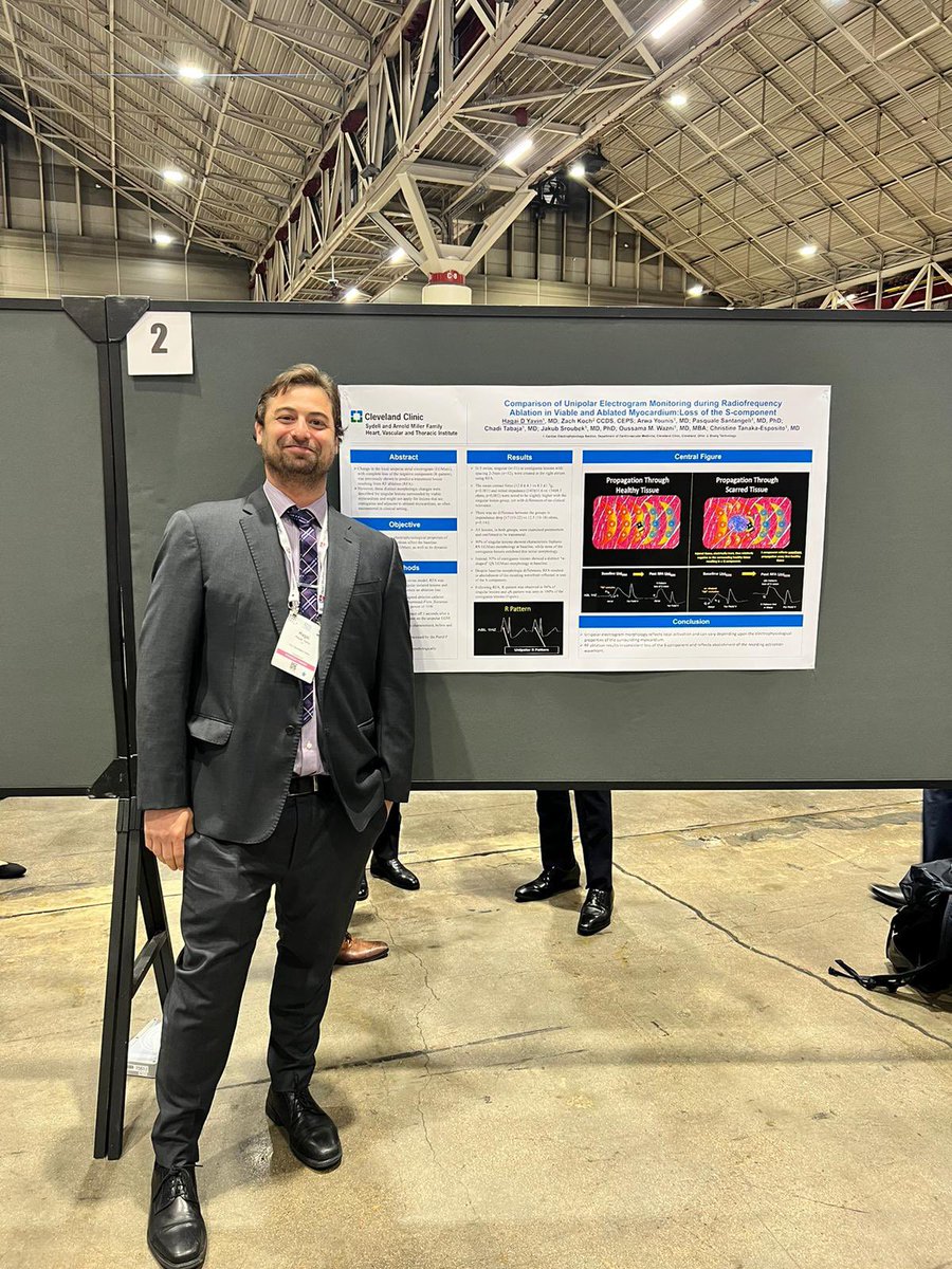 Poster 2/3 showing @BioSig_Tech PURE EP unipolar insights into RF tissue response in healthy and diseased tissue. Basic critical science that paves the way for the amazing work coming in poster 3. Thank you @ClevelandClinic @yavin_h for the incredible science. #HRS23 #EPeeps
