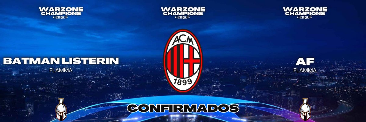 O clã da FLamma será o 5° time confirmado para WCL 🏆

Batman listerin e AF🔥

Representando o MILAN da Itália 🇮🇹

#warzone #warzone2 #wcl #codmobile