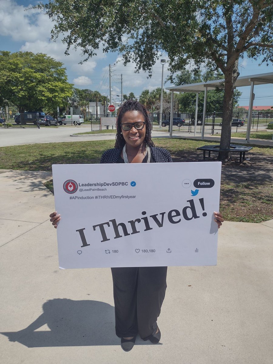 The Leadership Development team would like to congratulate Chianti Cartwright for thriving her first year as assistant principal at Roosevelt Elementary. Keep thriving, AP Cartwright! #APInduction #TopTalentGrowsHere #Thriving