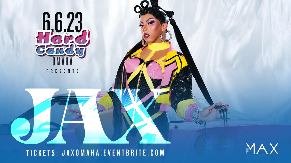 themaxomaha's tweet photo. JAX is coming to @themaxomaha ๐๐! Get your tickets for Jax on Hard Candyโs EventBrite today! #party #dance #weeknightfun #clubbing #rpdr #themax #nightlife #themaxomaha #cocktails #hardcandy #omaha #diva #lgbtq๐ #letsparty #gay https://t.co/lCI2eq0gv7