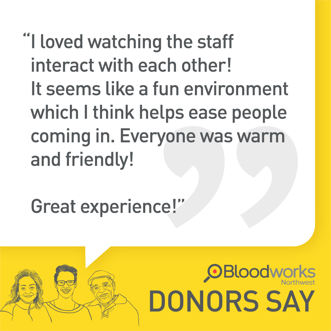BloodworksNW's tweet image. We heart our Blood Collections Specialists and their commitment to providing an excellent experience for our donors!

#BloodworksNW #Phlebotomist #PNW