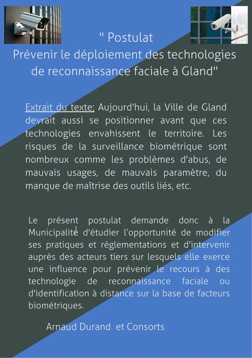 ArnaudD35935768's tweet photo. Pour le prochain conseil communal de @ville_gland ; je co-déposerais le texte suivant.... Merci pour les soutiens ! Arnaud Durand membre du Conseil Communal de la Ville de Gland. #transparency #membre #conseil #communal #gland #postulat #consorts #soutiens #merci https://t.co/grUVSacFHR
