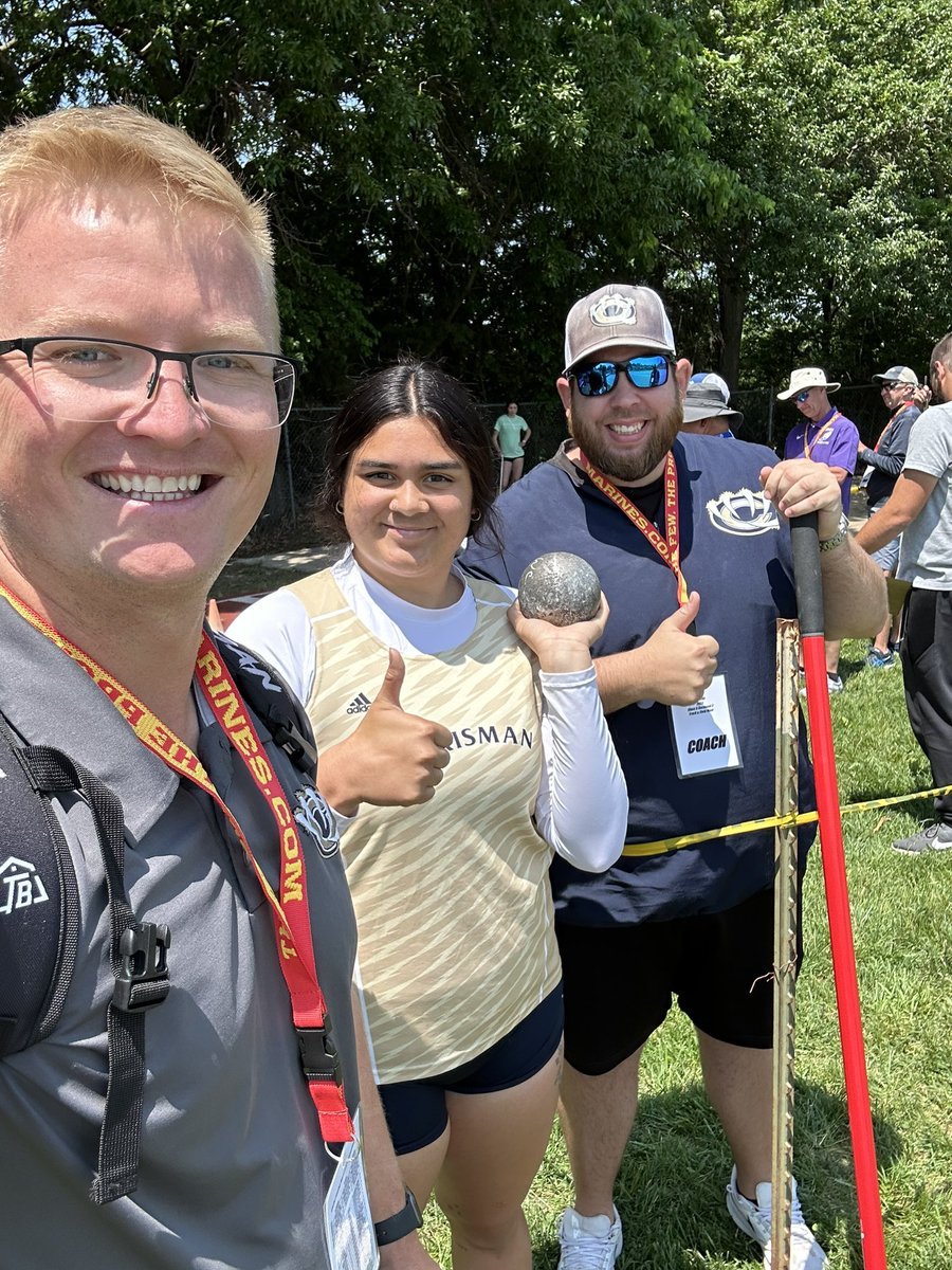 DOUBLE SECTIONAL CHAMP!! <a href="/Meletaula20/">Mele</a> 
•
Add another medal to the wall and another ticket in the mail! #🎟️🤛
•
Shot Put 🥇 12.33 (40-05.5) for the senior future @EmporiaStTrack hornet!
