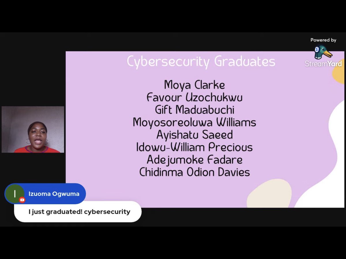 empowerhercom's tweet photo. And we have our Cybersecurity and QA Testing Graduates!!! π€©π€©
These ladies have worked extremely hard to get to this point, and weβre immensely proud of every single one of them! Congratulations Ladies!ππ
#EHCTechnicalBootcamp3
#EHCTB3graduationparty
#womenintech https://t.co/1jncglxQXC