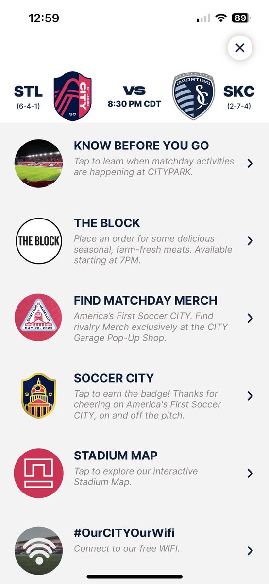 TheBlockWebster's tweet image. IT’S MATCH DAY! Use the @stlCITYsc  app to #knowbeforeyougo Beat any line and tap the City Go tab to order from us! #RivalryWeek #AllforCity