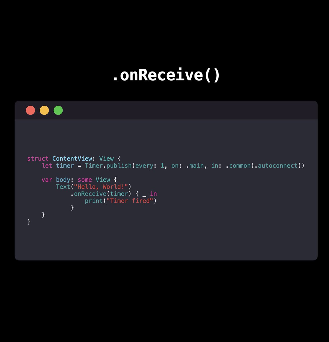 ShoheOhtani's tweet image. 【onChange と onReceive の違い】
棲み分けがちゃんとできてなかった気がするので改めてメモ。

・onChangeはViewの内部状態の変化を監視するのに適している
・onReceiveは外部のイベントや非同期データの変化を監視するのに適している

#SwiftUI #iOSDev #SwiftLang #AppDevelopment