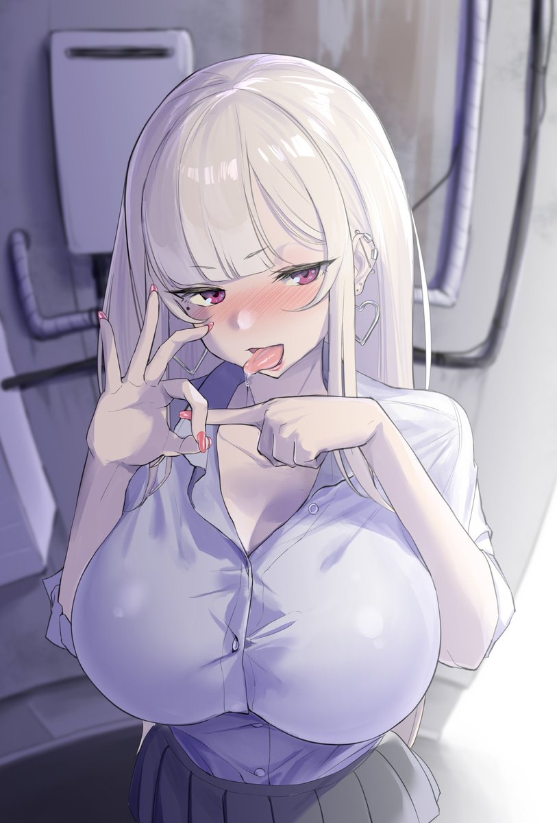 TransSunshine's tweet photo. The cis girl in the restroom when she realizes I have been stalking and rubbing my bulge to her massive tits~ 💜 https://t.co/OTjPhxtWUM
