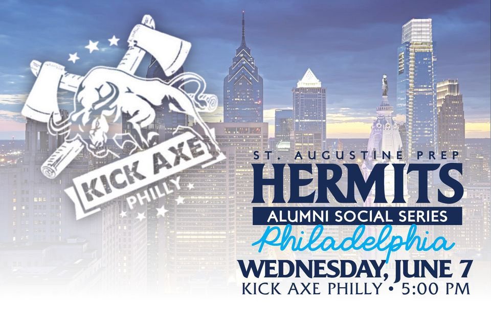 brentowell's tweet photo. SPECIAL:  All alumni who register before May 31 will receive a long-sleeve alumni t-shirt and bottle of Hermits Hanks Sauce at the event ($45 value)! 

GREAT VALUE! 2-hour open beer, wine, and soft drink bar; food; private axe throwing; and more.  

https://t.co/NRetcMXo26 https://t.co/4PjP6izbyJ