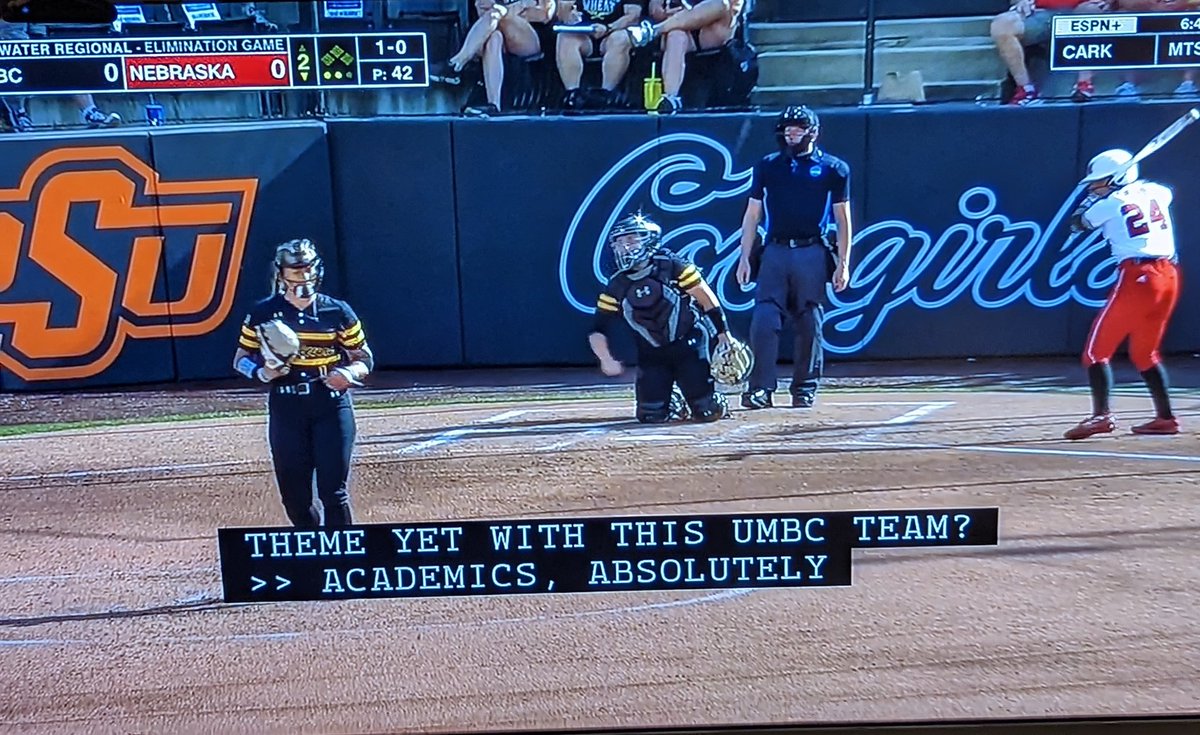 JamieRGurganus's tweet photo. I love this so much. We are academic and athletic strong. Proud of my mechie student  Emily Riggs #UMBCengineering @UMBCsoftball @UMBC @NCAA https://t.co/FuhaZqseUQ
