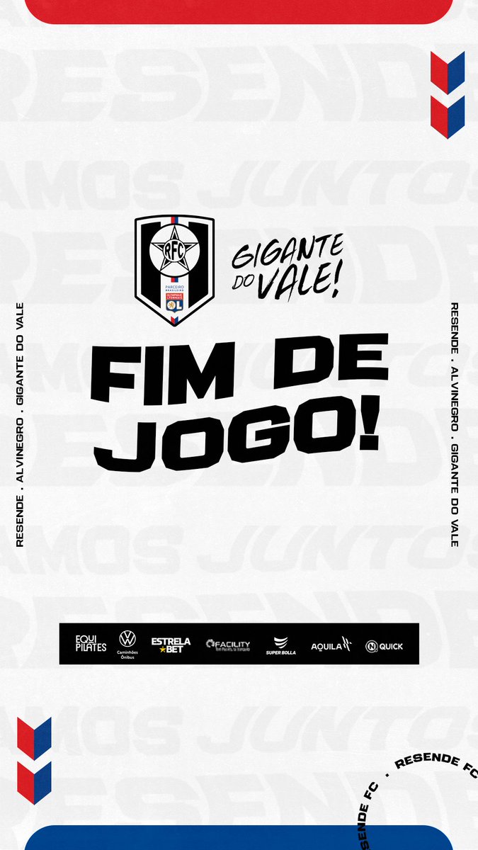 Resende_FC's tweet photo. #PORxRES | 3-2 | ⏰ | 2ºT | 52 min: Fim de jogo.
#BrasileirãoSérieD #GiganteDoVale #UmaNovaEra https://t.co/2jEEr11cFt