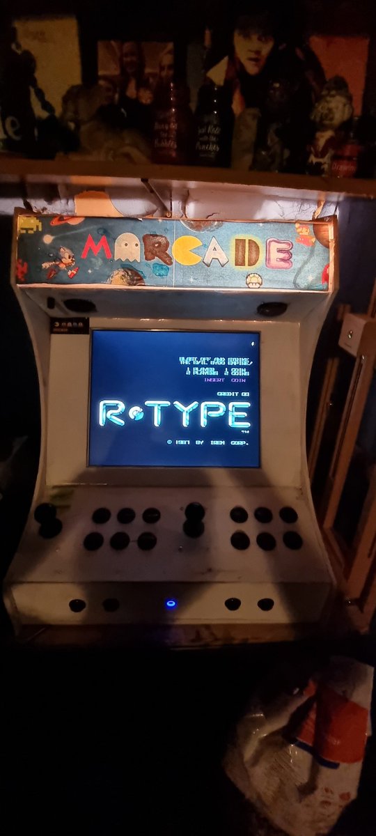 Having a retro arcade tonight on my home made Marcade.  This was and still is a favourite of mine. 
#marcade #rtype #RetroComputing #retroarcade #retrogames #mame #coinop #bartop #retropie #RaspberryPi