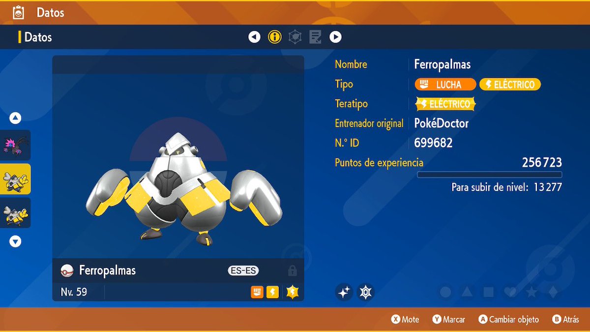 Pok3Doctor's tweet photo. 🔴Sorteo de CUATRO Pokémon “Paradox Futuro” Legítimos🟣 

🌟Llévate lo de las imágenes🌟

🚨Requisitos🚨

💫Tener Pokémon Escarlata o Púrpura
💫Tener Nintendo Online 
💫Seguir a @Pok3Doctor 
💫Dar ❤️ y 🔁

🏆1 ganador🏆

Resultados 28/05

🍀Suerte a todos🍀

No están entrenados. https://t.co/JbKQRCXHhW