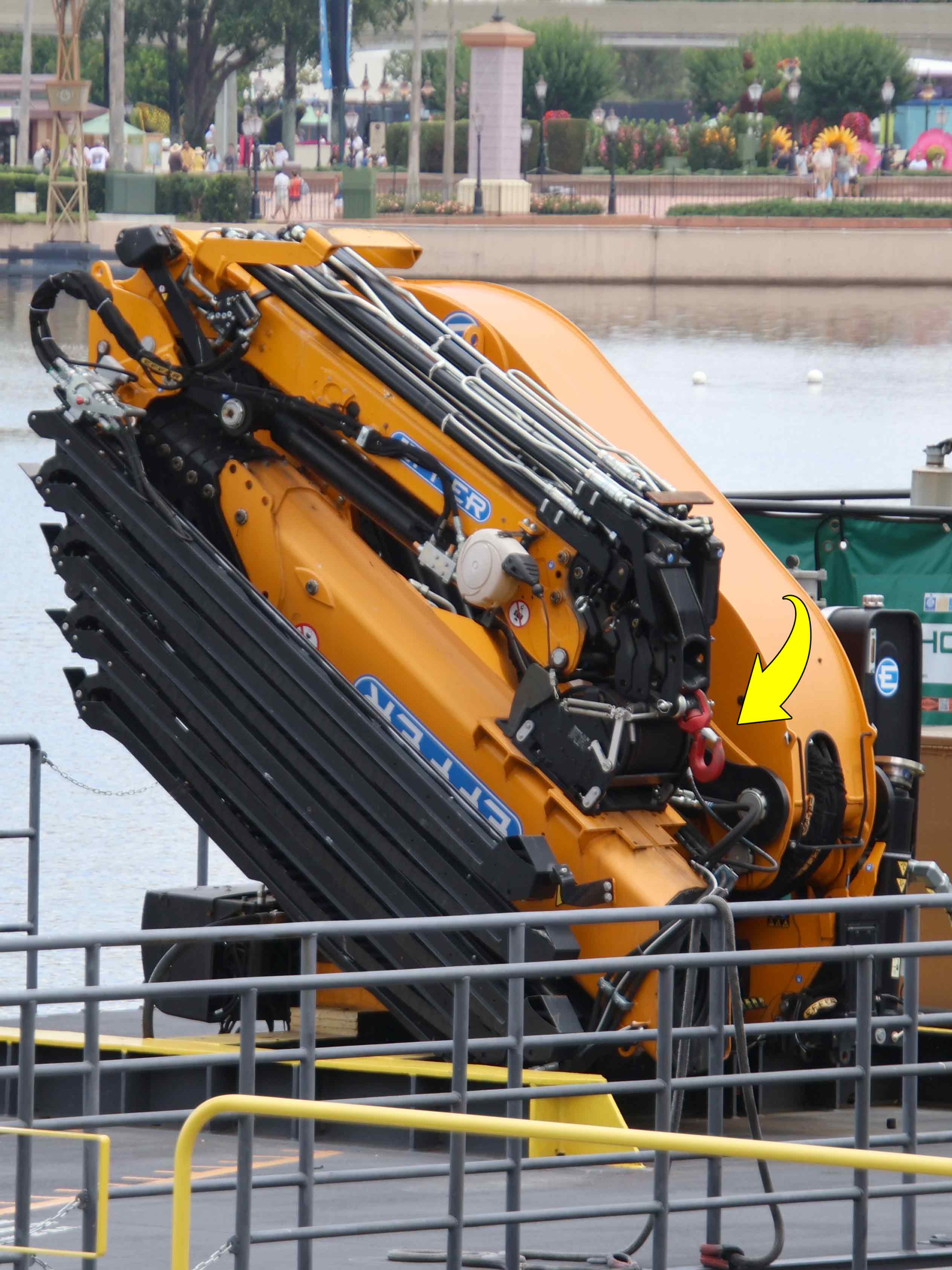 bioreconstruct on X: An Effer crane (note hook) on a barge formerly used  to maintain Harmonious. Also repurposed from Harmonious maintenance is the  second barge and the boom lift.  / X