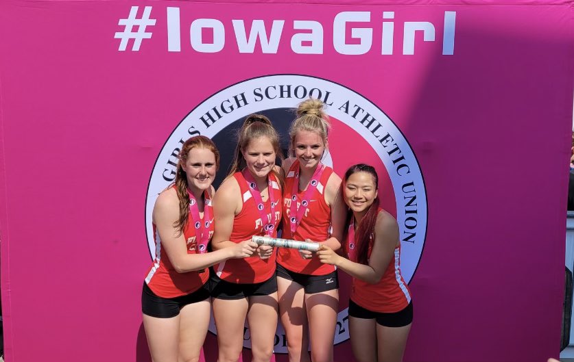 State Track Day 3 Recap

🏅Sprint Medley-Colette, Emma, Jalyn, Bethany placed 8th in 1:52.87
🏅800-Bethany got 5th in 2:17.38, Lili got 12th in 2:20.89
🏅1500-Lili ran a time of 4:51.16 &amp; placed 9th setting a school record
🏅4x100-Jocelyn, Jalyn, Emma, Colette placed 8th in 51.35