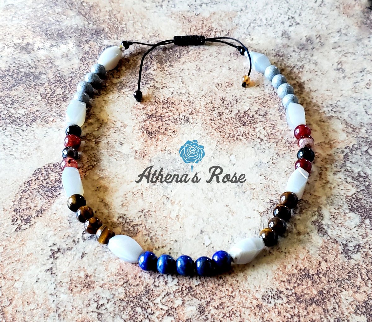 Spotlight of the Day: Men's White Agate and Multi-gemstone Beaded Warrior Necklace

#mensjewelry #mensfashion #giftidea #mensstyle #menstribalnecklace #tribaljewelry #FathersDay #giftideas  #shoponline #smallbusiness #veteranowned #ArmyVeteran #FathersDayGift #mensbracelet