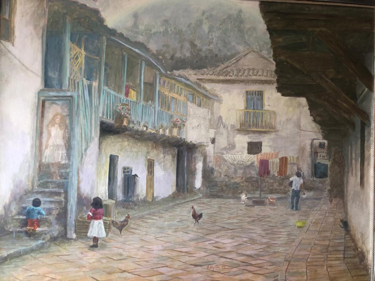 Patio en Cuzco
Óleo sobre lienzo
0.99 x 1.28 
1984
#artist #art #painter #oalzate #stage