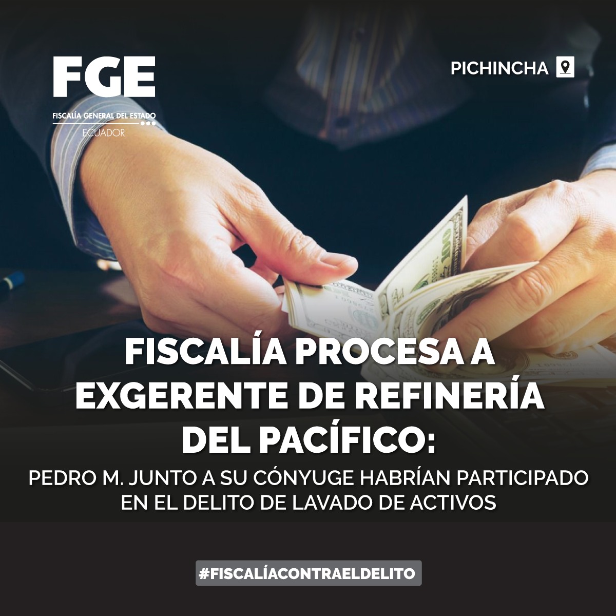 FiscaliaEcuador's tweet photo. #ATENCIÓN | #Pichincha: por su presunta participación en el delito de lavado de activos, dos personas fueron procesadas por #FiscalíaEc. Se dictó presentación periódica para ambos, por ser de la tercera edad.
Más información ⬇️
https://t.co/iu44uvgbbB https://t.co/l1jOXWArNz